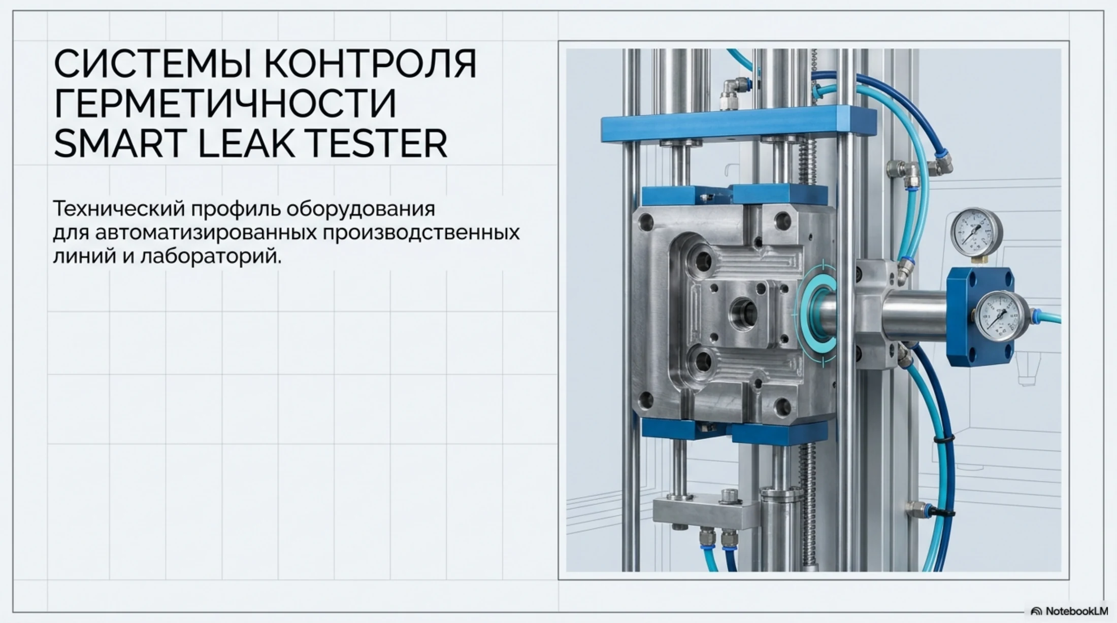 Испытательная оснастка системы контроля герметичности Smart Leak Tester